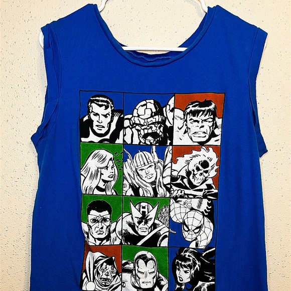 Marvel Comic Strip Muscle Tank - Picture 2 of 2